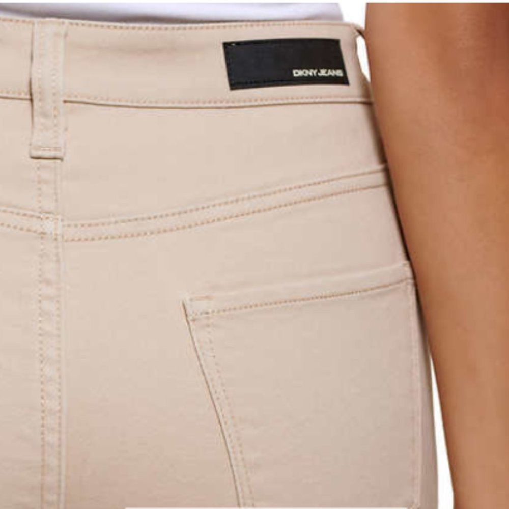 NWT DKNY Bermuda Shorts Black Denim - Picture 5 of 11